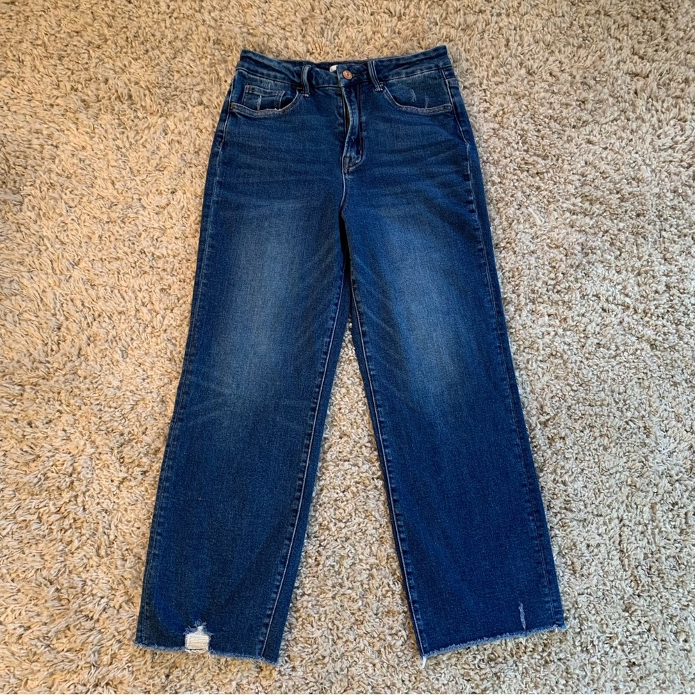 Vervet Distressed Stretch High Rise Crop Jeans Women’s Size 28